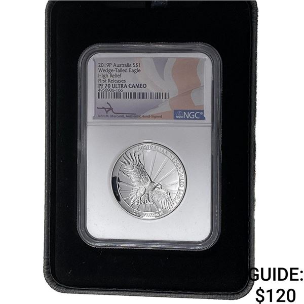 2019 Australia Wedge-Tail Eagle Silver $1 1oz