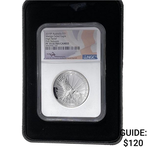 2019 Australia Wedge- Tailed Eagle Silver $1 1oz
