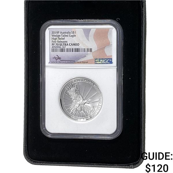 2019 Australia Wedge Tailed Eagle Silver $1 1oz