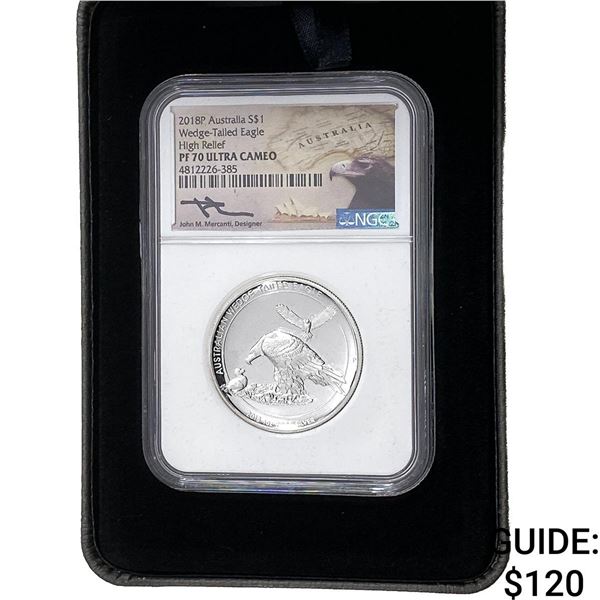 2018 Australia Wedge Tailed Eagle Silver $1 1oz