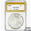 1999 American Silver Eagle PGA MS70