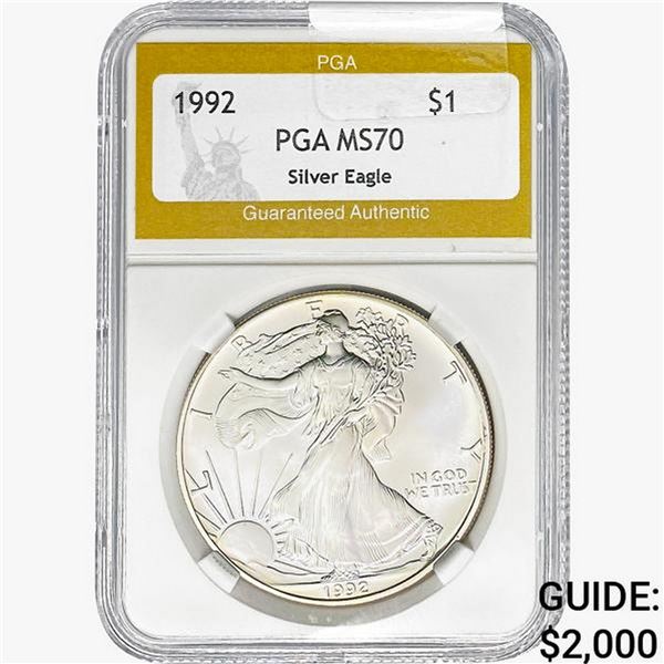 1992 American Silver Eagle PGA MS70