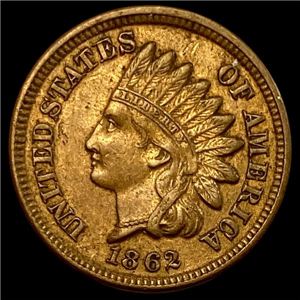 1862 Copper-Nickel Indian Head Cent CLOSELY UNCIRCULATED
