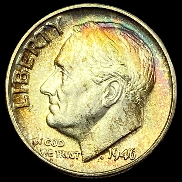 1946-S FT Silver Roosevelt Dime CHOICE BU