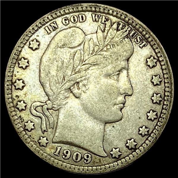 1909-D Silver Barber Quarter HIGH GRADE