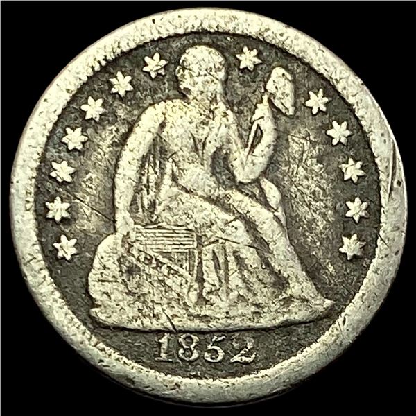 1852-O Silver Seated Liberty Dime NICELY CIRCULATED
