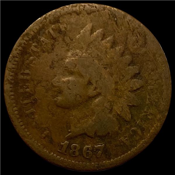 1867 67/67 Indian Head Cent NICELY CIRCULATED