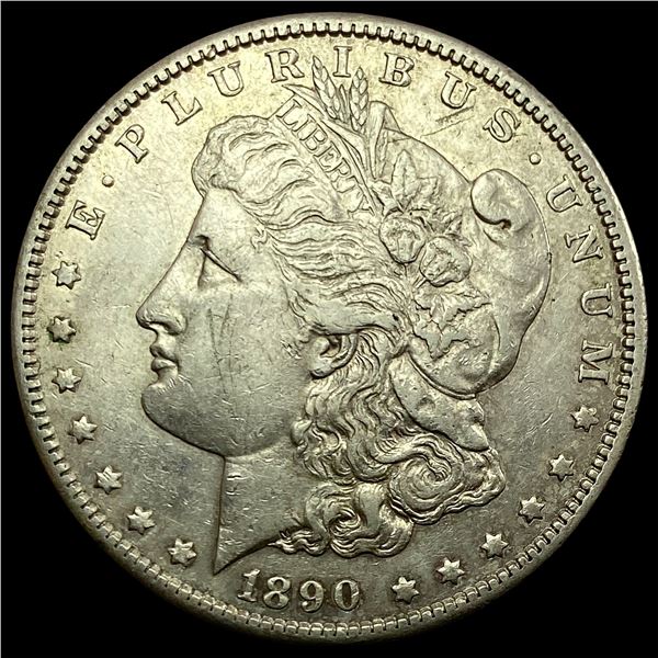 1890-S Silver Morgan Dollar NEARLY UNCIRCULATED