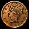 Image 1 : 1855 Upright 55 Braided Hair Large Cent CLOSELY UNCIRCULATED