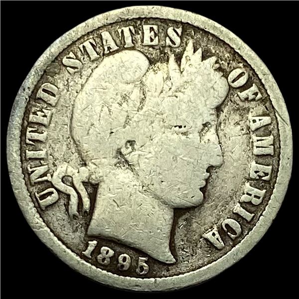 1895-O Silver Barber Dime NICELY CIRCULATED