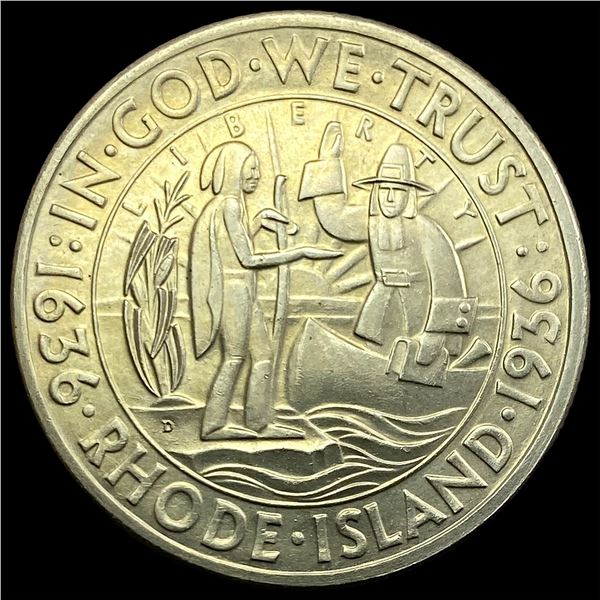1936-D Rhode Island Half Dollar UNC