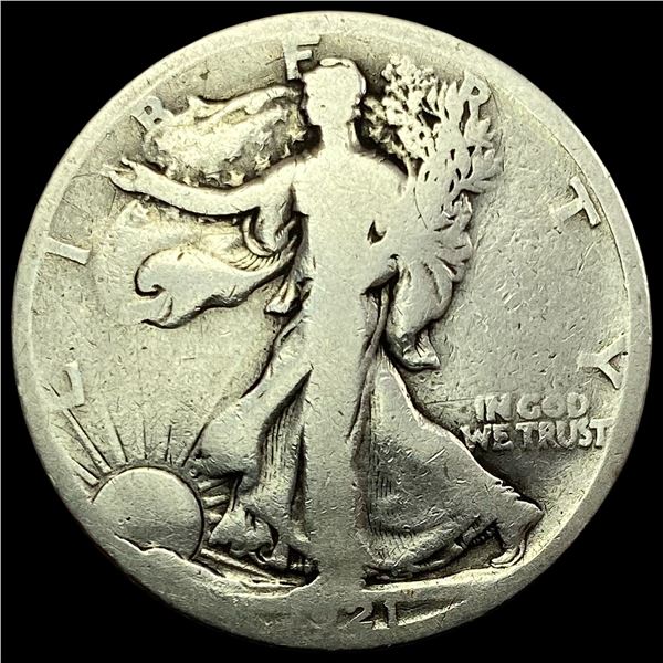 1921-S Silver Walking Liberty Half Dollar NICELY CIRCULATED
