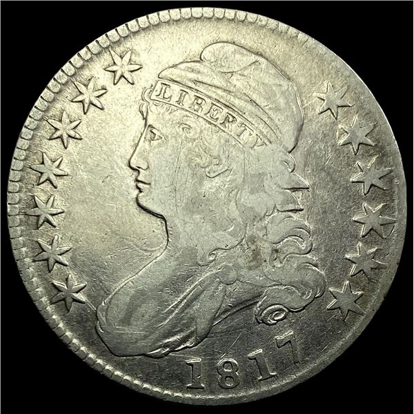 1817 Capped Bust Silver Half Dollar LIGHTLY CIRCULATED