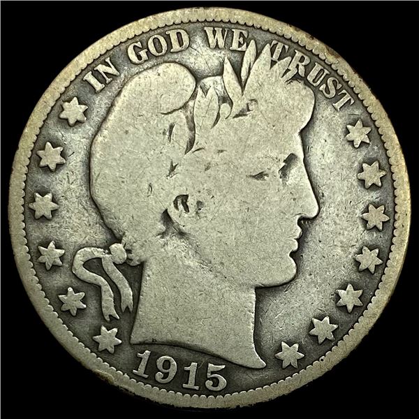 1915 Silver Half Dollar (Barber) NICELY CIRCULATED
