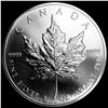 Image 2 : 1993 Silver 1 oz Canadian Maple Leaf SUPERB GEM BU