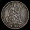 Image 1 : 1873 Silver Seated Liberty Dime NEARLY UNCIRCULATED