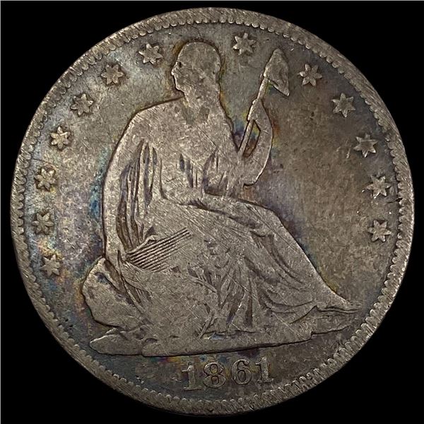 1861-O Silver Half Dollar NICELY CIRCULATED