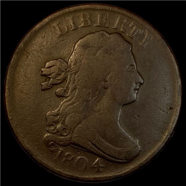1804 Copper Half Cent LIGHTLY CIRCULATED