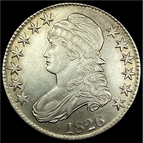 1826 Capped Bust Half Dollar CLOSELY UNCIRCULATED