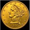 Image 1 : 1901 Liberty Head $5 Gold Half Eagle UNCIRCULATED