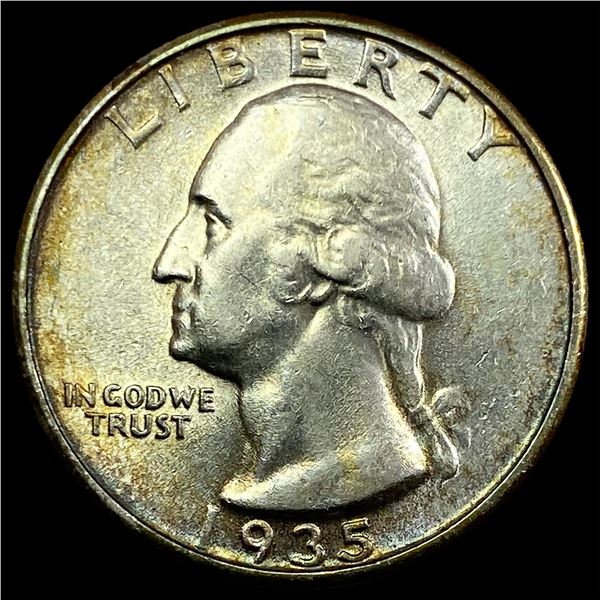 1935 Silver Washington Quarter CHOICE AU