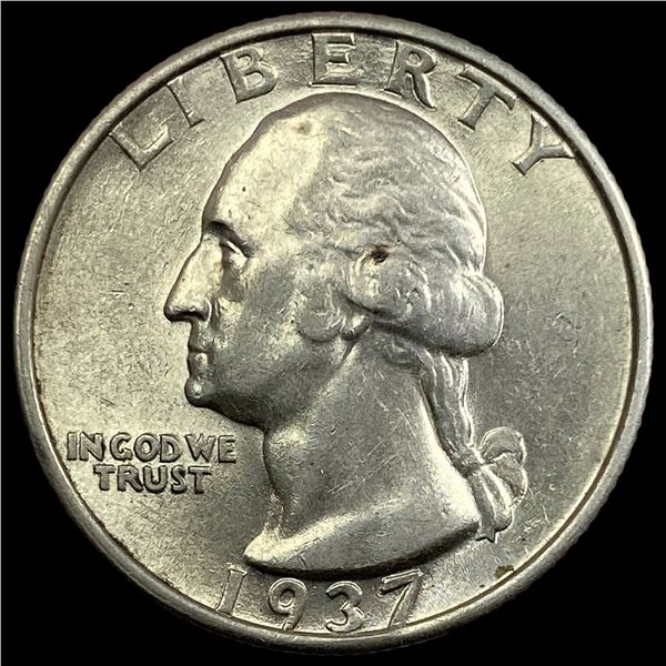 1937-S Silver Washington Quarter CHOICE AU