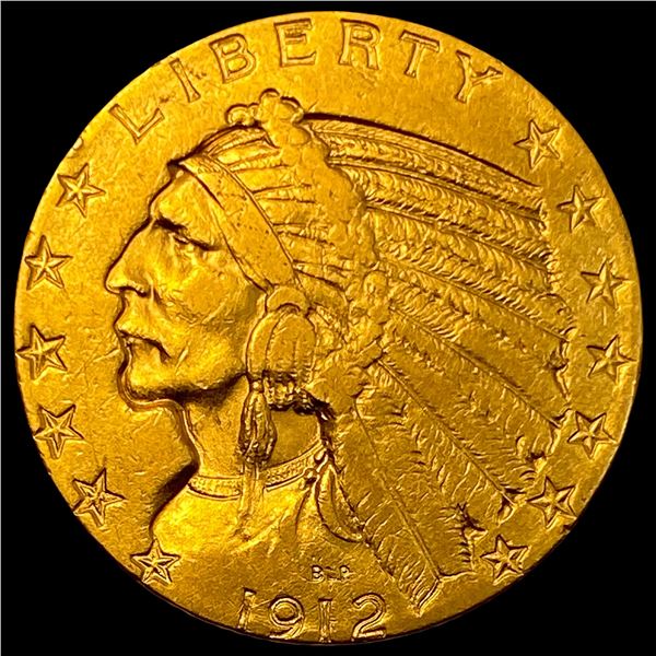 1912-S Indian Head Half Eagle $5 Gold UNCIRCULATED