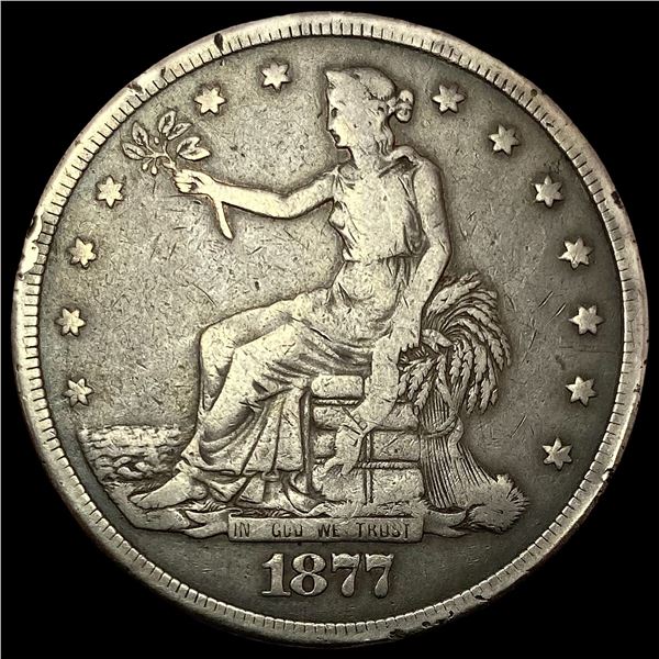 1877-S Silver Trade Dollar LIGHTLY CIRCULATED