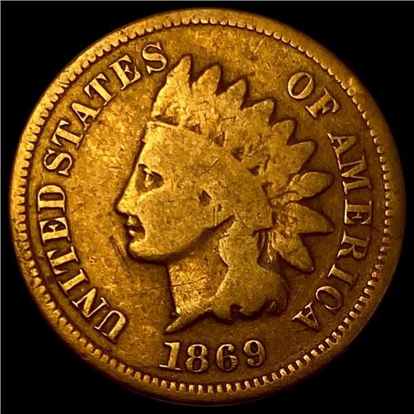 1869 Indian Head Cent NICELY CIRCULATED