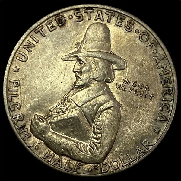 1920 Silver Pilgrim Half Dollar CHOICE AU