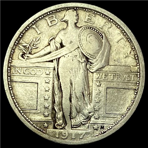 1917 Type 1 Standing Liberty Quarter NICELY CIRCULATED
