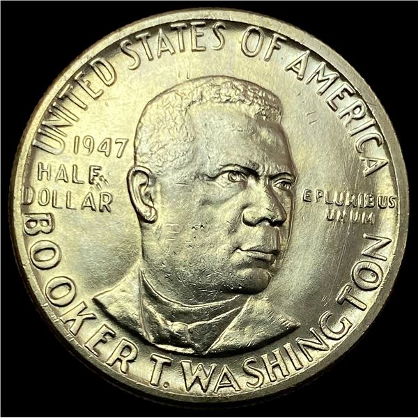 1947 Booker T. Washington Silver Half Dollar CHOICE BU