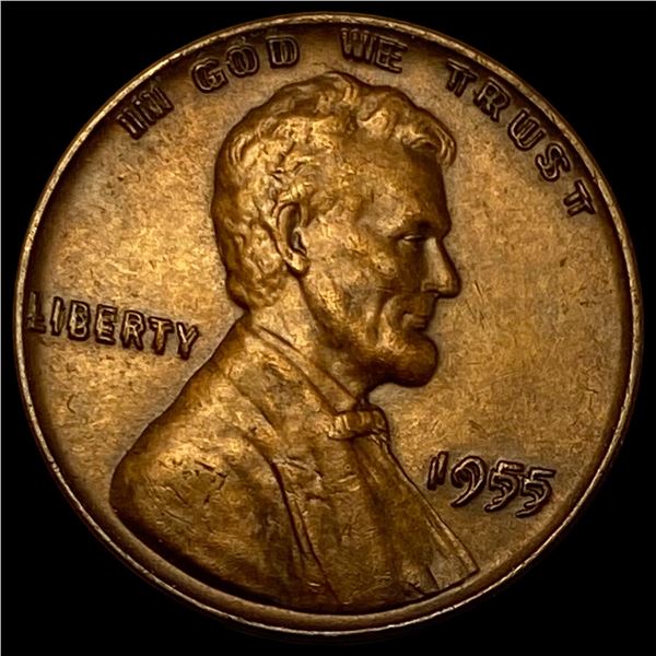 1955 Lincoln Wheat Cent Doubled Die CHOICE AU