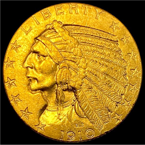 1910-S Gold $5 Half Eagle UNCIRCULATED