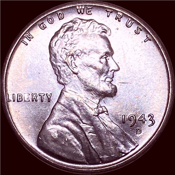 1943-D Steel Lincoln Wheat Cent CHOICE BU