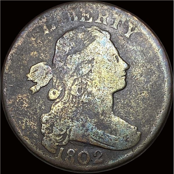1802 Large Cent Draped Bust NICELY CIRCULATED