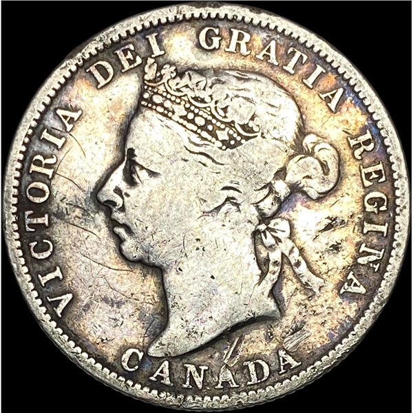 1892 Canada Silver 25 Cents LIGHTLY CIRCULATED