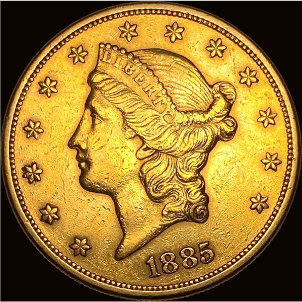 1885-S Gold $20 Double Eagle UNCIRCULATED