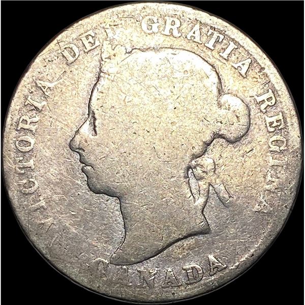 1889 Canada Silver 25 Cents NICELY CIRCULATED