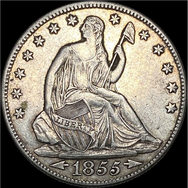 1855-O Silver Half Dollar CLOSELY UNCIRCULATED