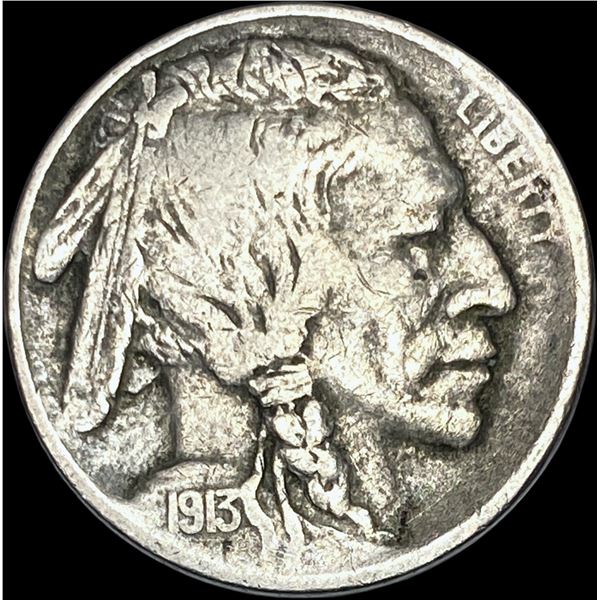 1913-S T2 Type 1 Buffalo Nickel LIGHTLY CIRCULATED