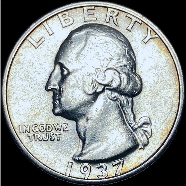 1937-S Silver Washington Quarter CHOICE AU