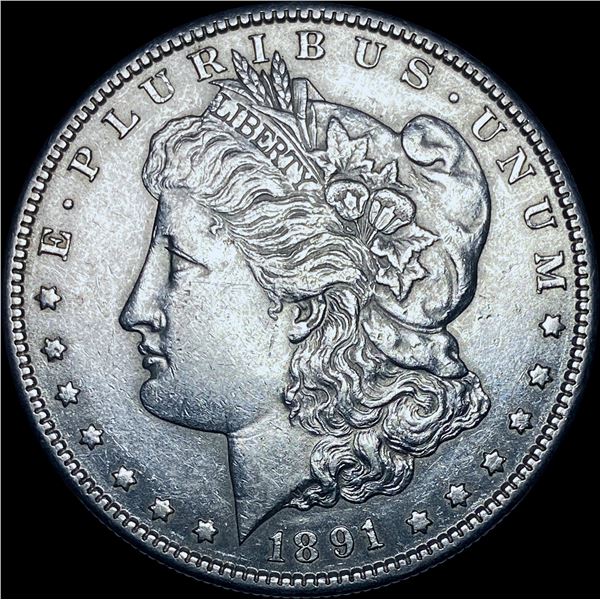 1891-S Silver Morgan Dollar CHOICE AU