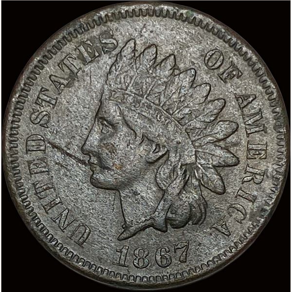 1867 Indian Head Cent NEARLY UNCIRCULATED