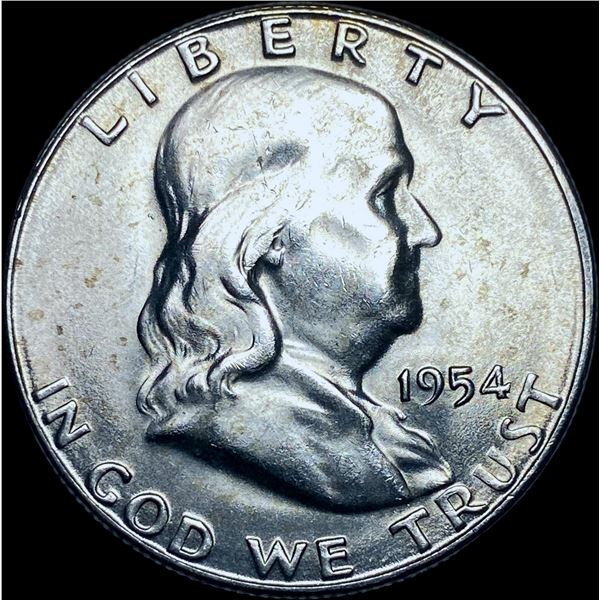 1954-S Silver Half Dollar Franklin CHOICE BU