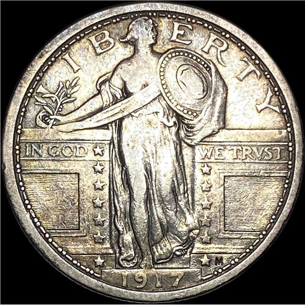 1917 Type 1 Standing Liberty Quarter NEARLY UNCIRCULATED