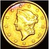 Image 1 : 1853 $1 Gold Liberty Head Type 1 HIGH GRADE