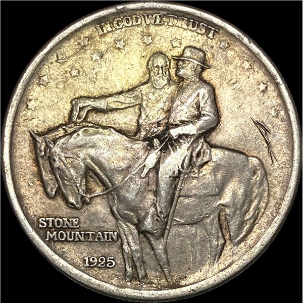 1925 Stone Mountain Silver Half Dollar NEARLY UNCIRCULATED