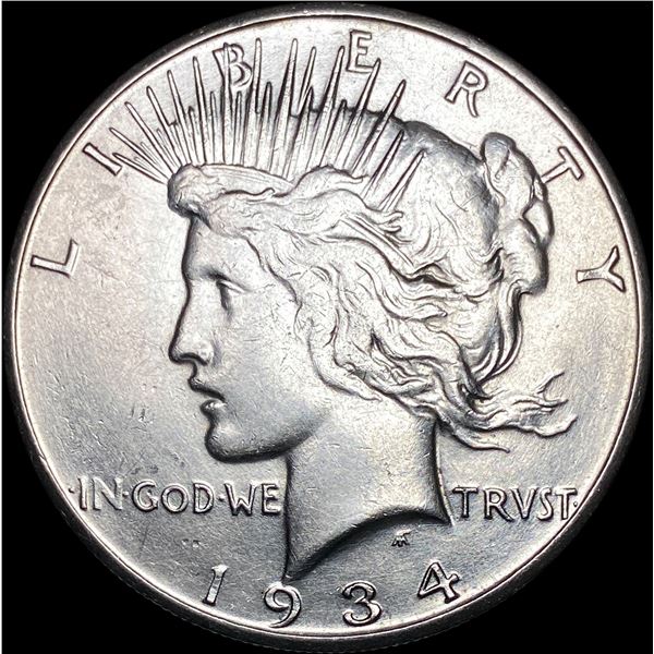 1934-S Silver Peace Dollar CLOSELY UNCIRCULATED
