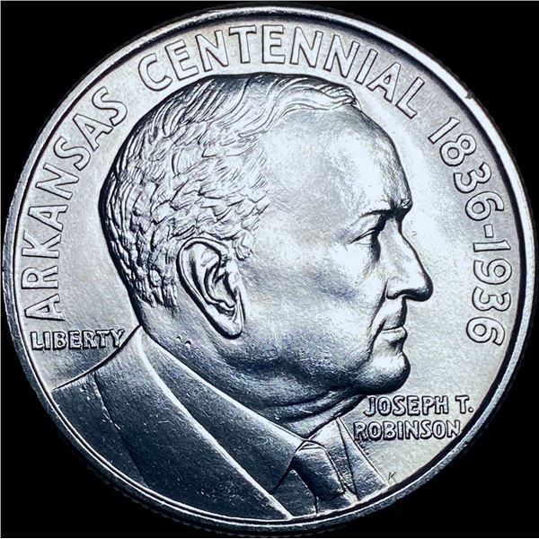 1936 Arkansas Centennial Silver Half Dollar CHOICE BU